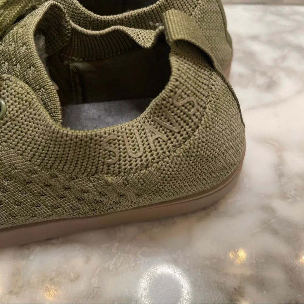 Suavs Zilker Men's 7.5 Womens 9.5 Lightweight Shoes Sneakers Olive Green Comfort - Picture 3 of 10
